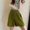 百褶寬休閒短褲寬鬆韓版五分褲