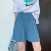 百褶寬休閒短褲寬鬆韓版五分褲