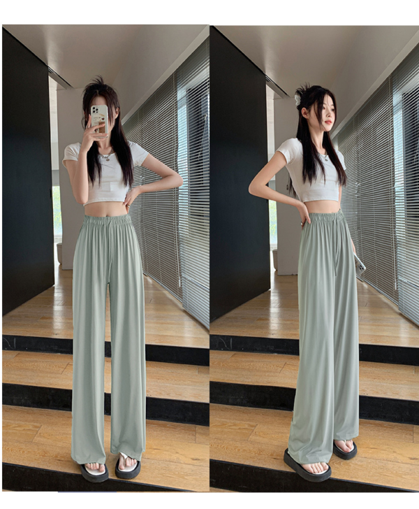 防曬冰絲闊腿涼涼褲薄款休閒直筒褲