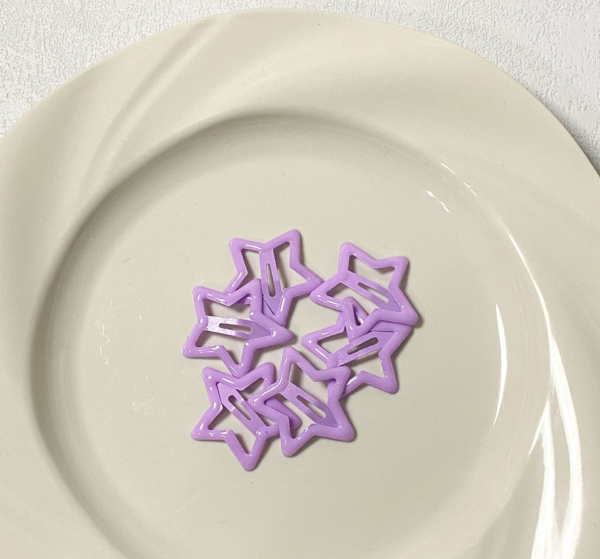 彩色五角星星髮夾