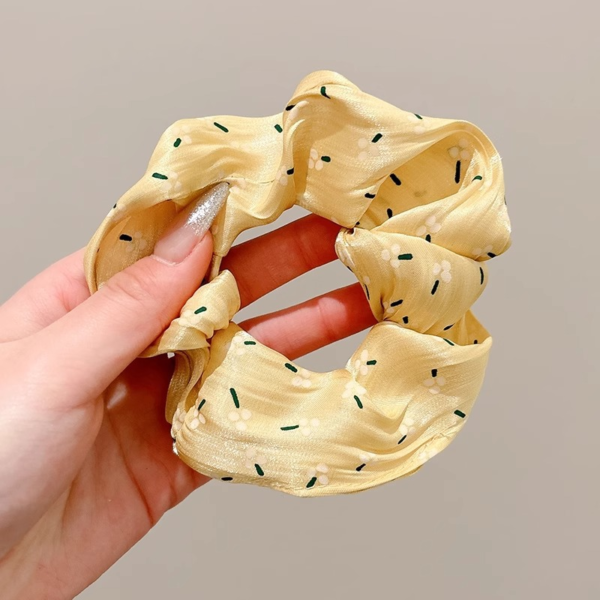 法式復古大腸髮圈女高階感緞面韓系皮筋發繩森系頭繩髮飾大號頭飾